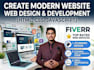 create modern website, website design, web development, html css