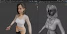 perfect character weight paint, 3d model rigging, skinning texturing blendshape