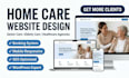 home care website elderly care website and booking system