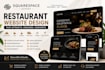 build squarespace restaurant website design, catering website, cafe website