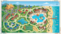 design resort map, campground map park map 2d 3d isometric vector map