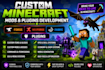 develop custom minecraft forge, neoforge, fabric mods and plugins