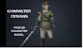 create 3d character design vtuber models VR chats and body rigging