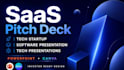 design saas pitch deck, tech startup, software presentation, tech presentation