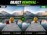 remove background, remove object, and upscale the image