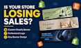 design custom shopify banner, logo and etsy banner for your ecommerce website