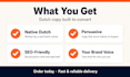 write high converting dutch website and landing page copy