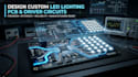 design a custom led lighting pcb,driver circuit schematic and layout
