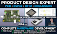 design pcb, esp32 hardware, rfid systems and 3d enclosures