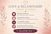 provide a detailed love and relationship tarot reading
