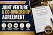 draft a joint venture and co ownership agreement