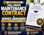 create a maintenance contract and service agreement