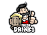 make real wine mascot logo design with creative concepts