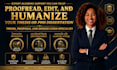 proofread, edit, and humanize your thesis or phd dissertation