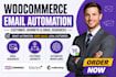 setup woocommerce email sequences, customer journey and automated email workflow