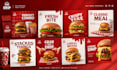design restaurant social media posts and canva templates