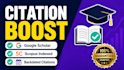 increase google scholar citation, backdate citation, scopus citation