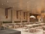 redesign restaurant interior rendering, cafe,bar,lounge,event hall,2d floor plan
