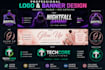 design a youtube logo and banner