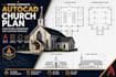draw complete autocad church plan, floor plans, foundation and elevation drawing