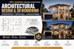 architectural 3d modelling, autocad 2d floor plan, sketch up model and rendering