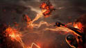 do vfx fire explosion, water simulation, vfx horror compositing, cgi integration