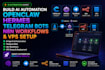 build ai automation openclaw hermes telegram bots n8n workflows and vps setup