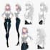 draw anime character design sheet