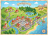 design isometric map illustration and cartoon art