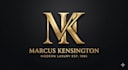 design elegant mk minimalist monogram logo with crown