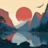 design an amazing minimalist travel poster