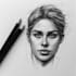 dark illustration with white charcoal pencil