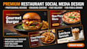 design eye catching restaurant food social media posts