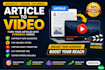 convert blog posts articles  scripts into videos using premium stock footage