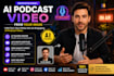 create a professional ai podcast video using your image