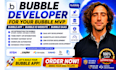 do bubble website bubble developer bubble mvp, saas or web app with ai automatio