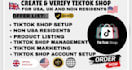 setup a USA and UK tiktok account