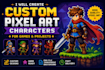 create custom pixel art characters for games