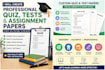 create professional quizzes,test and assessment papers