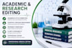 professionally edit medical, scientific and research papers