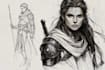 sketch fantasy character concept art