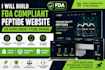 design fda compliant shopify peptide or supplement website