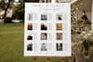 design wedding seating chart, seating plan and welcome board