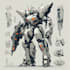illustrate high quality futuristic mecha designs