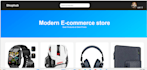 create  a modern ecommerce website frontend using HTML CSS and javascript