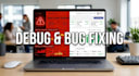 debug and fix node js, react, or database query errors