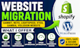 migrate neto, lightspeed, vtex, gambio, volusion to shopify wordpress website