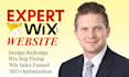 design, redesign, wix website, development, fix wix issue, edit site, booking