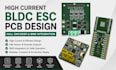 design high current bldc esc pcb with hall sensors encoder and bms system