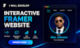 develop interactive website framer website